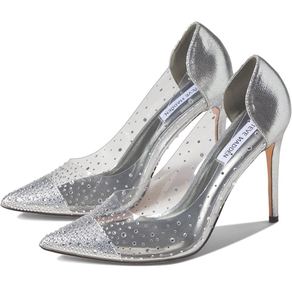 Steve Madden Shoes - STEVE MADDEN OLEX NWT GORGEOUS SEXY  CLEAR STILETTOS WITH BLING